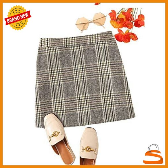 Dresses & Skirts - High Waist Bodycon Mini Skirt Non-Stretch Pencil Style
